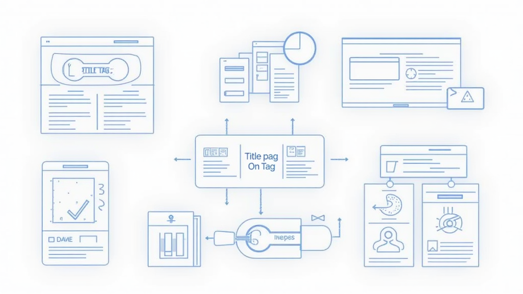 on page SEO best practices illustrated with website elements