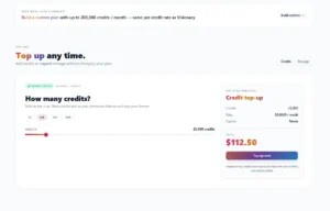 Pricing TopUp System